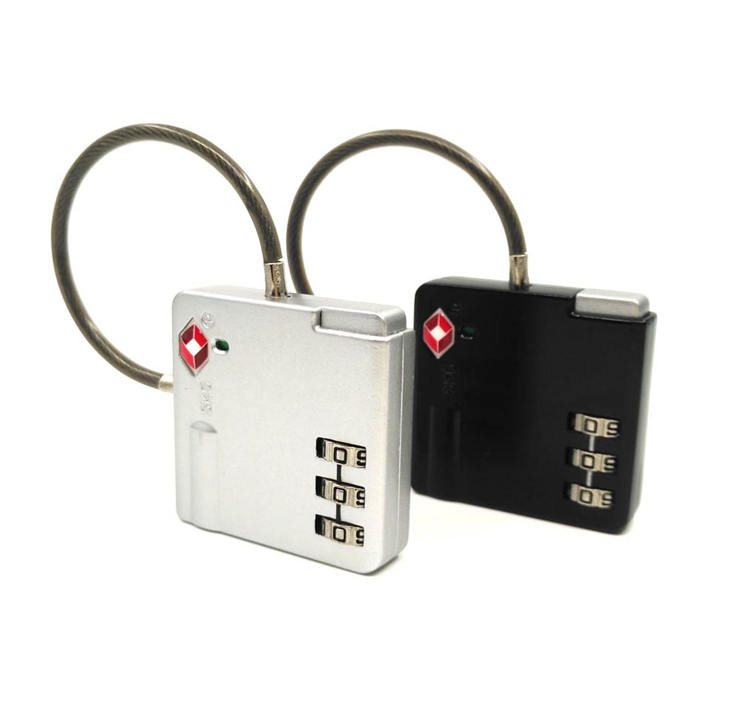 TSA529 steel wire customs password lock, zinc alloy handle bag password padlock, genuine TSA lock