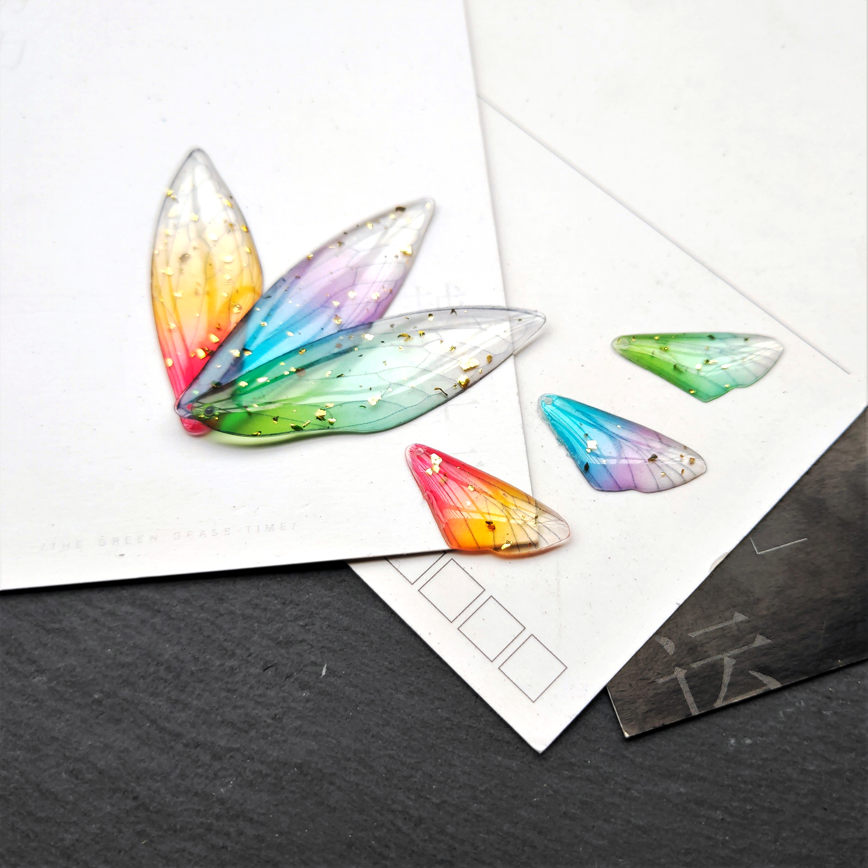 手工制作diy耳环发饰材料 单翅膀蜻蜓翼饰品吊坠配件古风发簪步摇详情图3