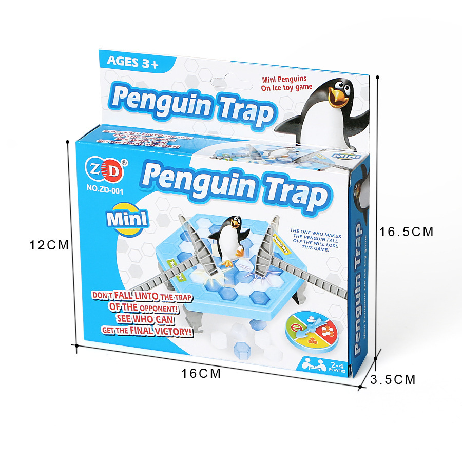 Cross-border explosive mini rescue Penguin ice breaking table wall breaking toy board game parent-child interactive toy ice breaking table