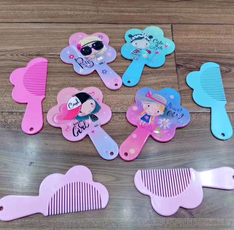 Children's set with floral mirror comb thumbnail