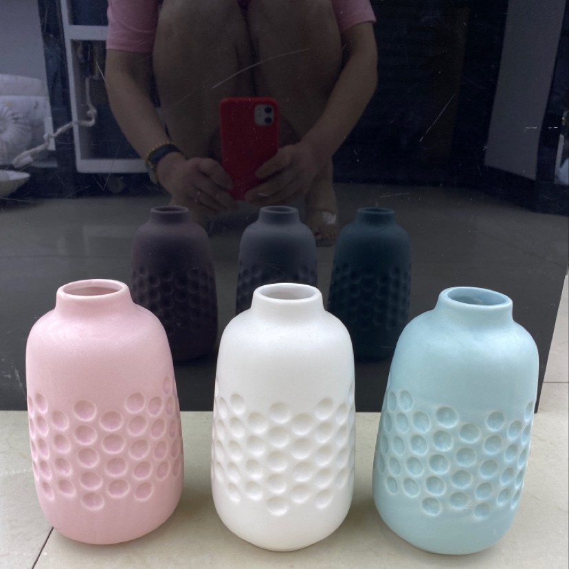 Concave and convex texture of small fresh vase according to the box wholesale thumbnail