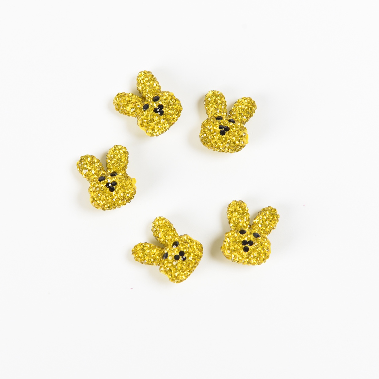 Creativity in pottery clay. Big hole creative accessory little rabbit. undefined