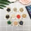 New fashion corsage DIY accessories accessories crystal beads drops acrylic resin flower hair clip brooch