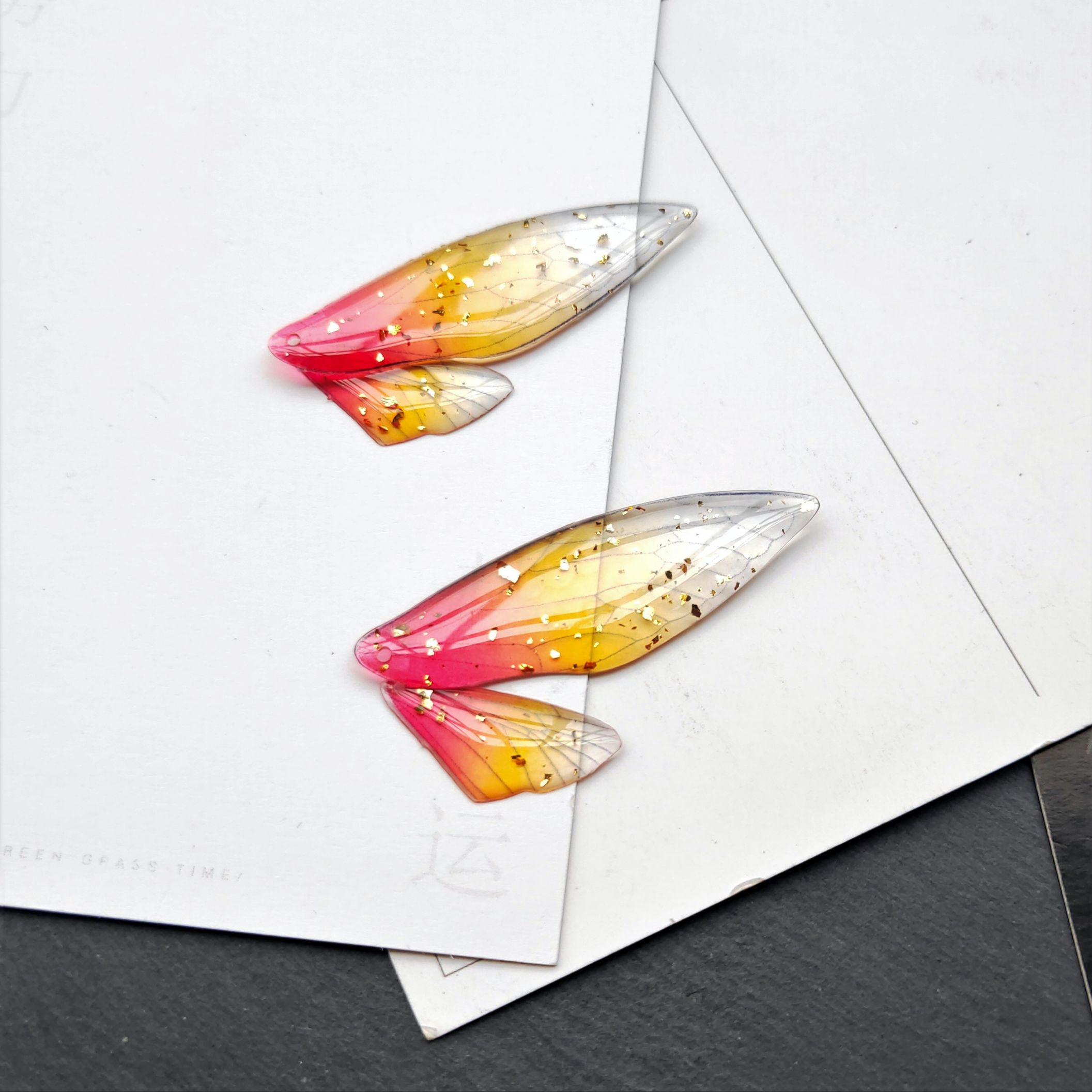 手工制作diy耳环发饰材料 单翅膀蜻蜓翼饰品吊坠配件古风发簪步摇细节图