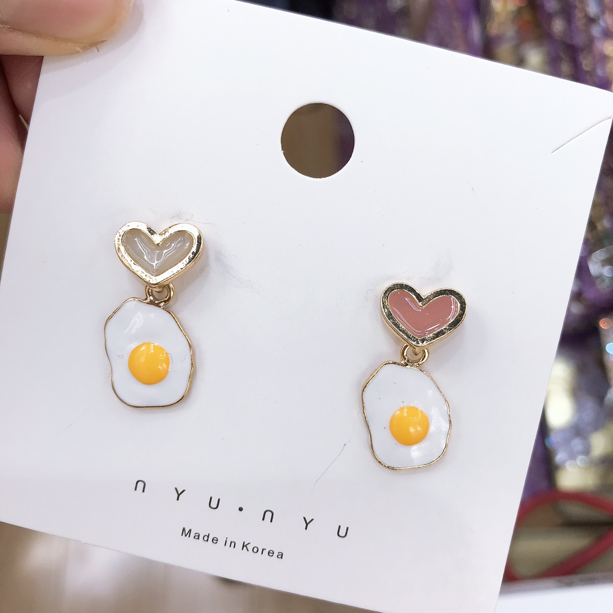 网红爆款女煎蛋桃心时尚款细节图