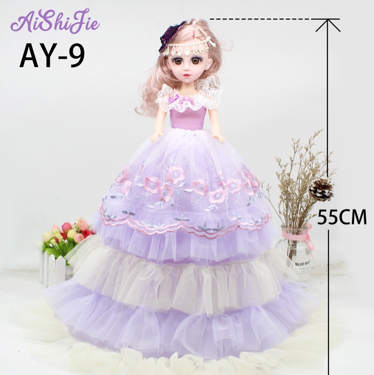 Manufacturer direct 55cm embroidery artist with mixed color singing music Barbie doll children toy girl birthday gift