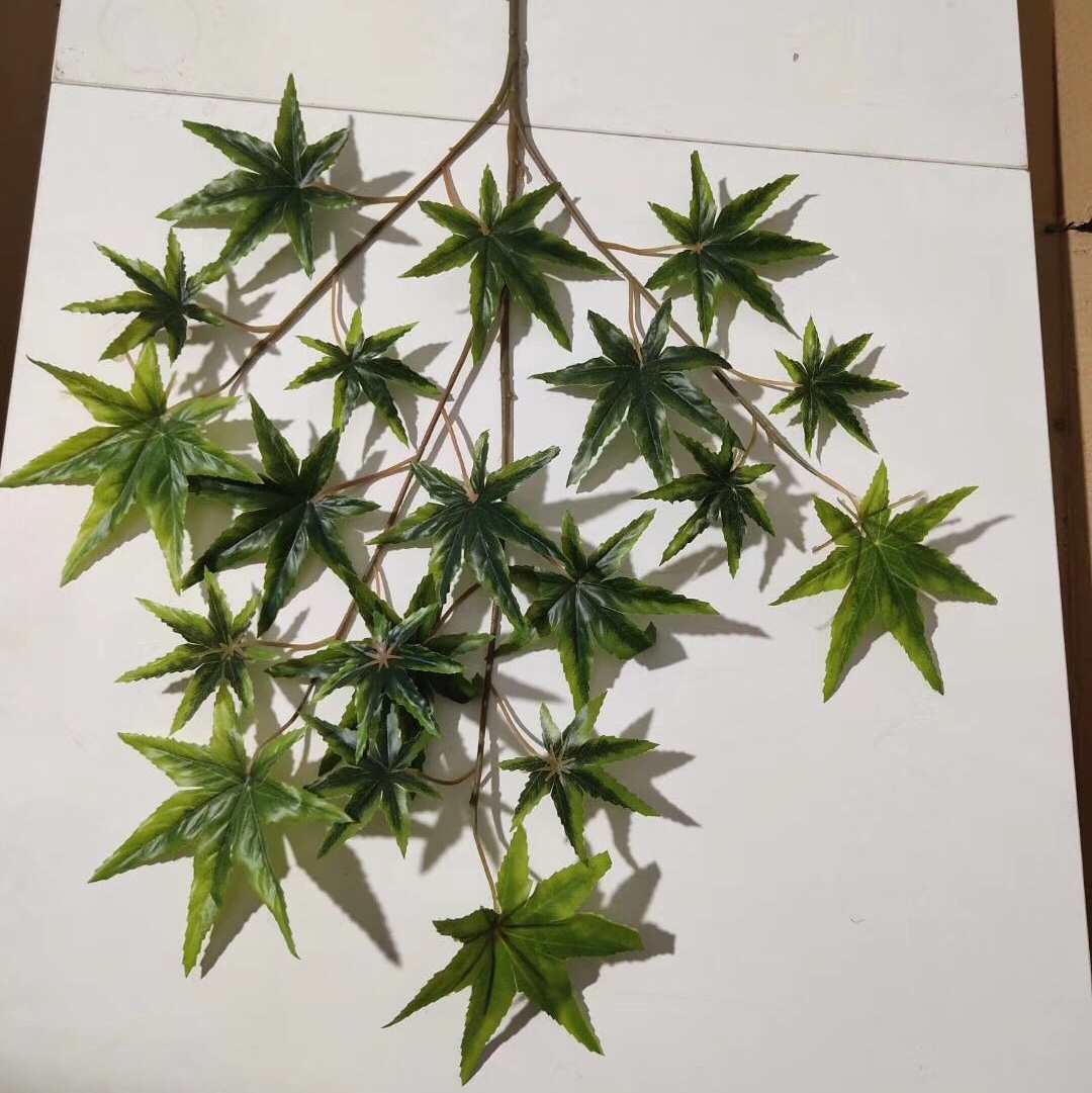 Canadian red maple branches, American big red maple, tactile red maple branches, artificial maple leaves, artificial red maple leaves, fake maple leaves, Xiangshan maple Specification image