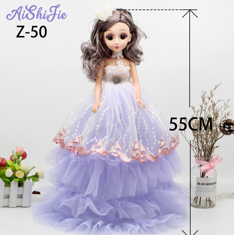 Manufacturer direct selling 55cm embroidery double singing music princess Barbie doll children toy girl birthday gift thumbnail