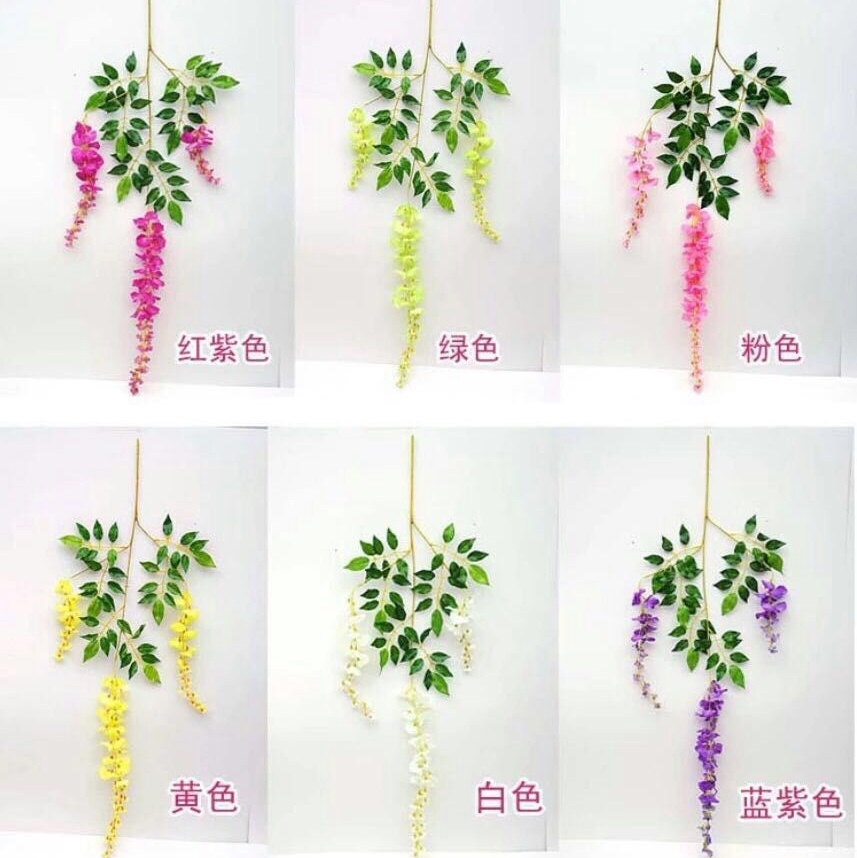 Artificial wisteria flowers, artificial flower hanging single flowers Application Scenario