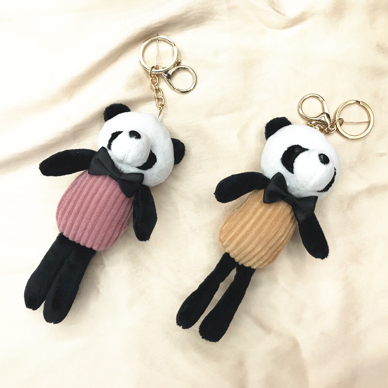 Explosivo peluche bondadoso 18cm panda llavero bolsos nuevos colgantes ropa accesorios bouquet caja de regalo pequeños regalos ofertas details Picture