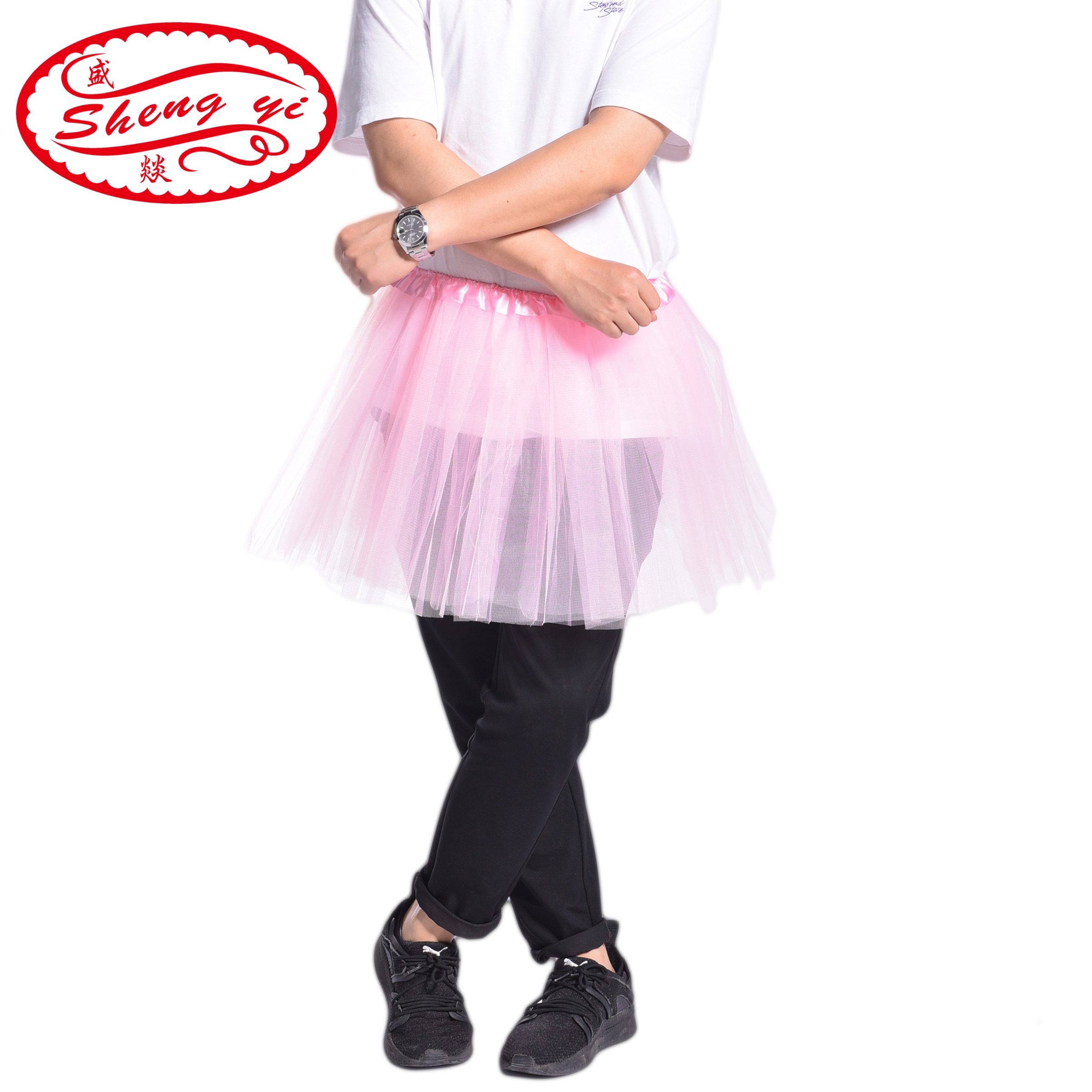 Wedding game props: 40cm swan dress, pink gauze dress