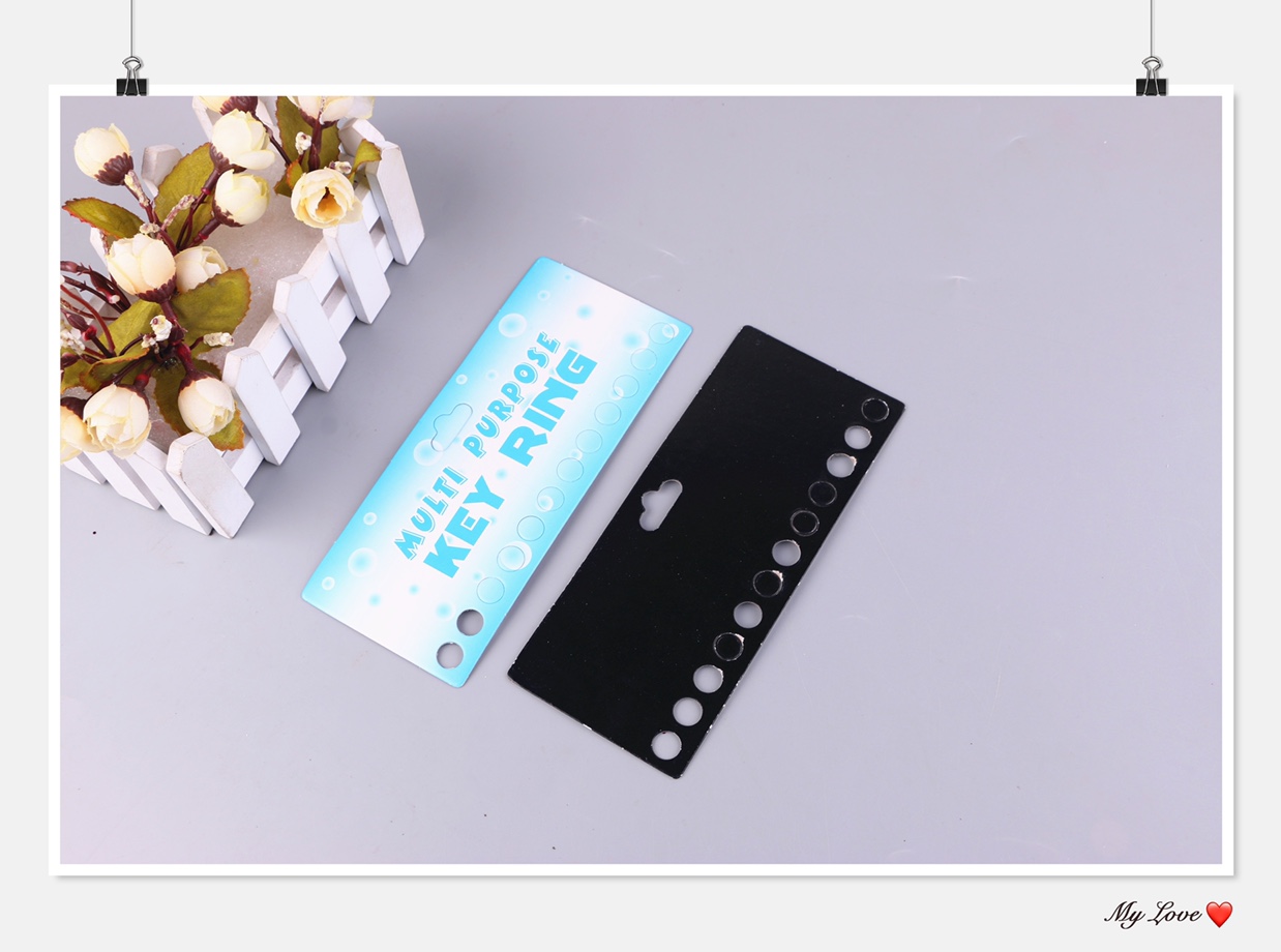 Key chain card mounting thickness thumbnail