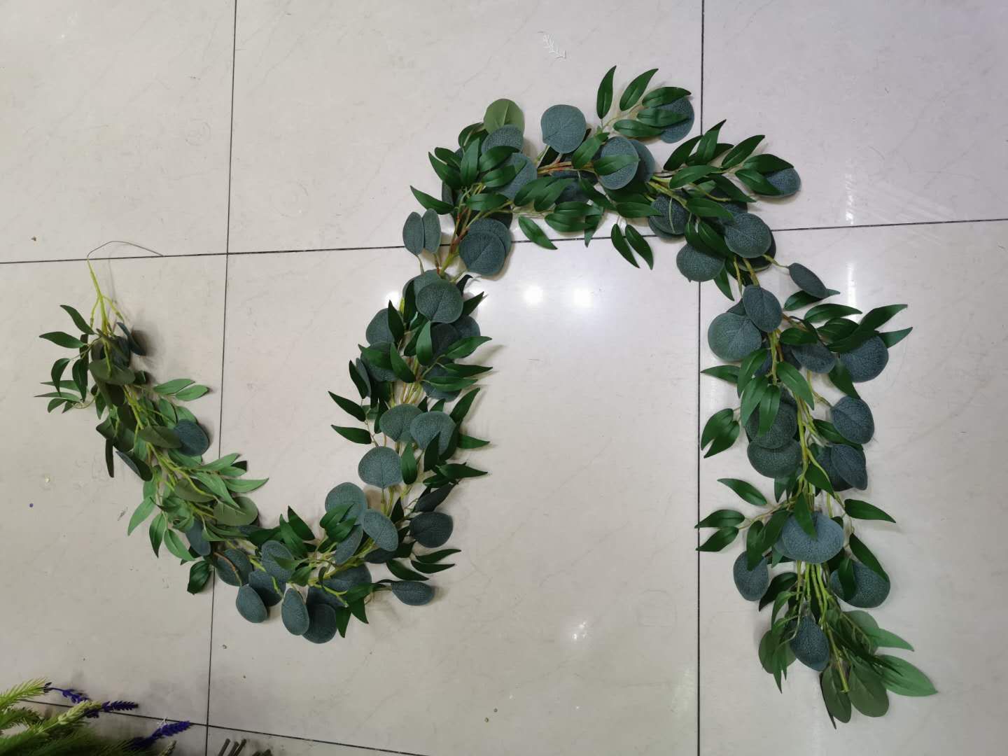 Virtual flower false flower arrangement bonsai living room hotel wedding video decoration garden green plant Ivy Ivy ivy 2 meters You Li Rattan with iron wire