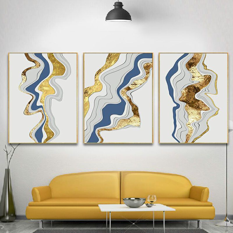 Colorful Crystal Stone Living Room Triptych undefined