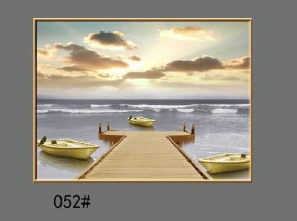 Nordic Living Room Dining Room Sofa Background Decorative Painting Landscape Painting Hanging Painting Three Couplets Application Scenario