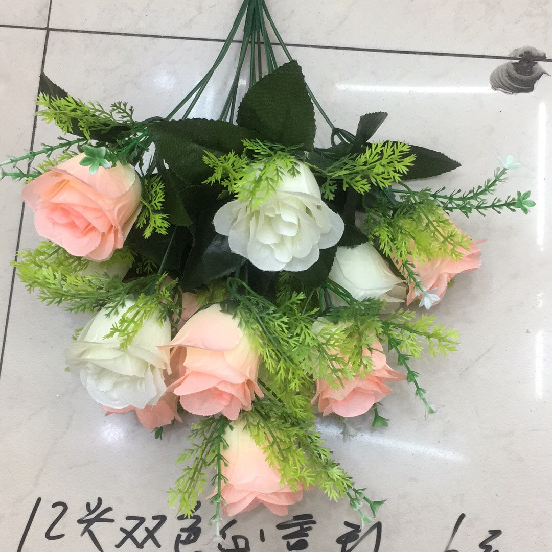 Twelve Heads Of Two-Color Rose