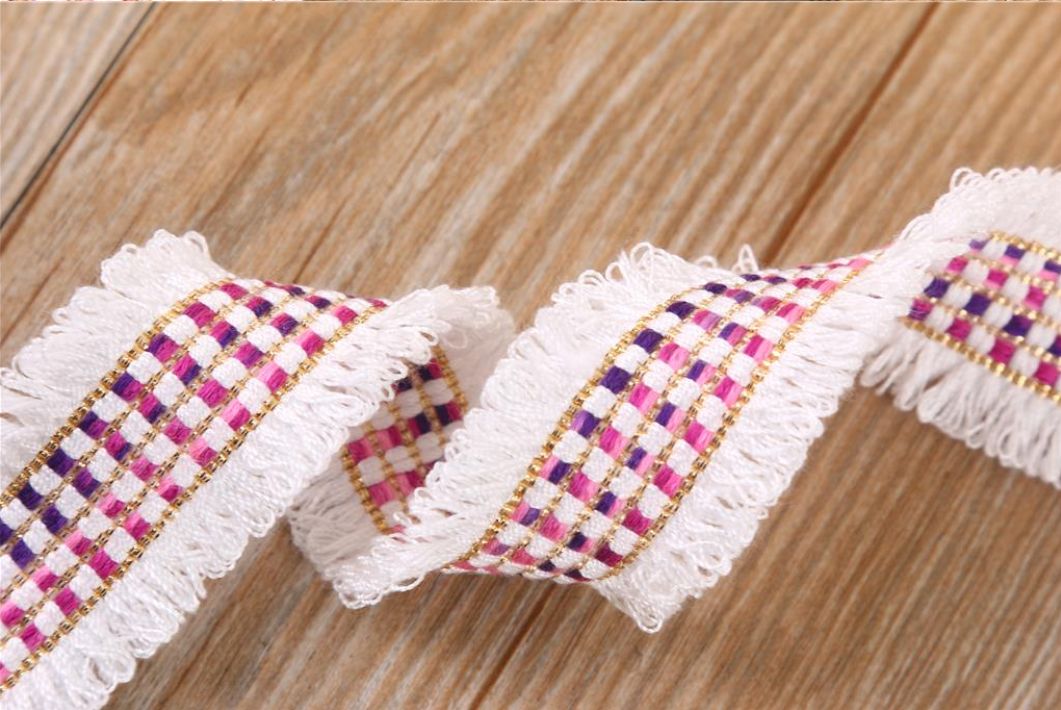 Korean Fashion Checkered Flow Bespoke Webbing Application Scenario