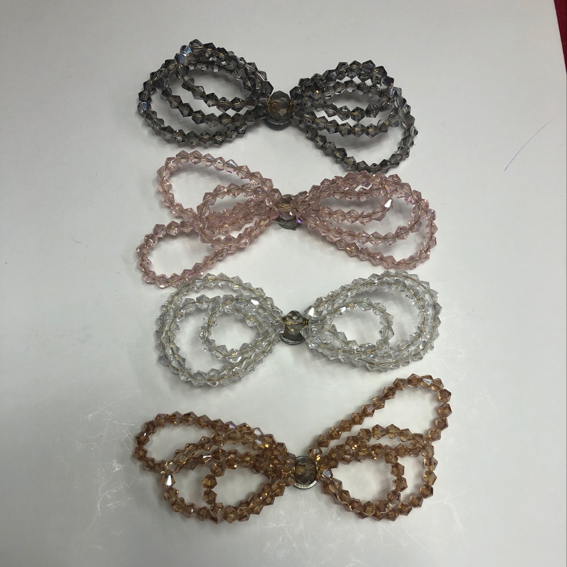 Handmade crystal bow tie fascinator accessories thumbnail