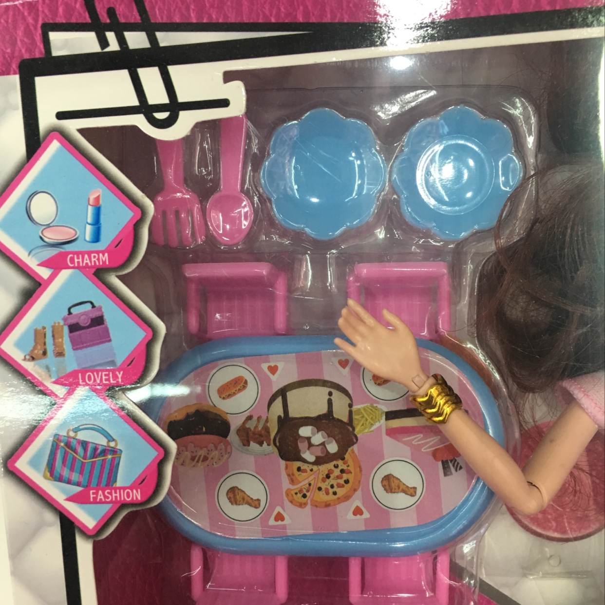 关节可活动娃娃过家家吃饭换装娃娃产品图