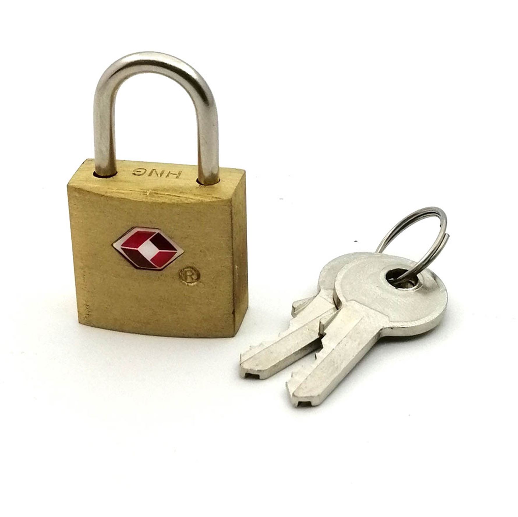 TSA386 纯铜安全锁TSA海关锁钥匙开通关锁箱包挂锁正品授权细节图
