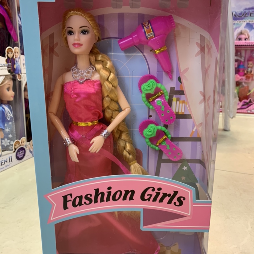 创意可爱时尚配件漂亮娃娃长头发芭比洋娃娃女孩玩具详情图1