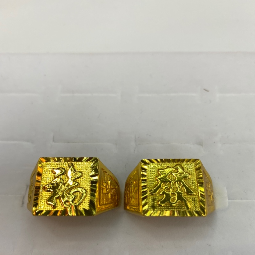 Large Fook hair ring for men (color can be determined) thumbnail