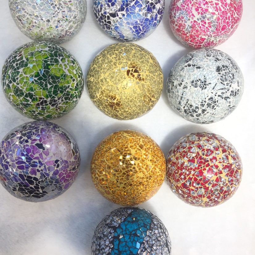 Colored glass ball