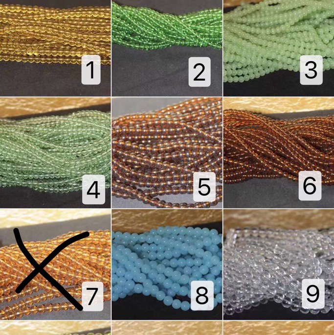 流行水晶玻璃配饰项链配件手链配件