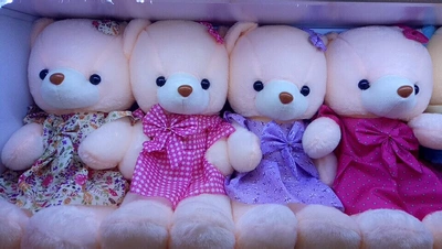 Small Flower Dress 50Cm Shot Foreign Trade For Cartoon Toys Plush Toys Plush Doll Plush Plush Toy Bear Wholesale