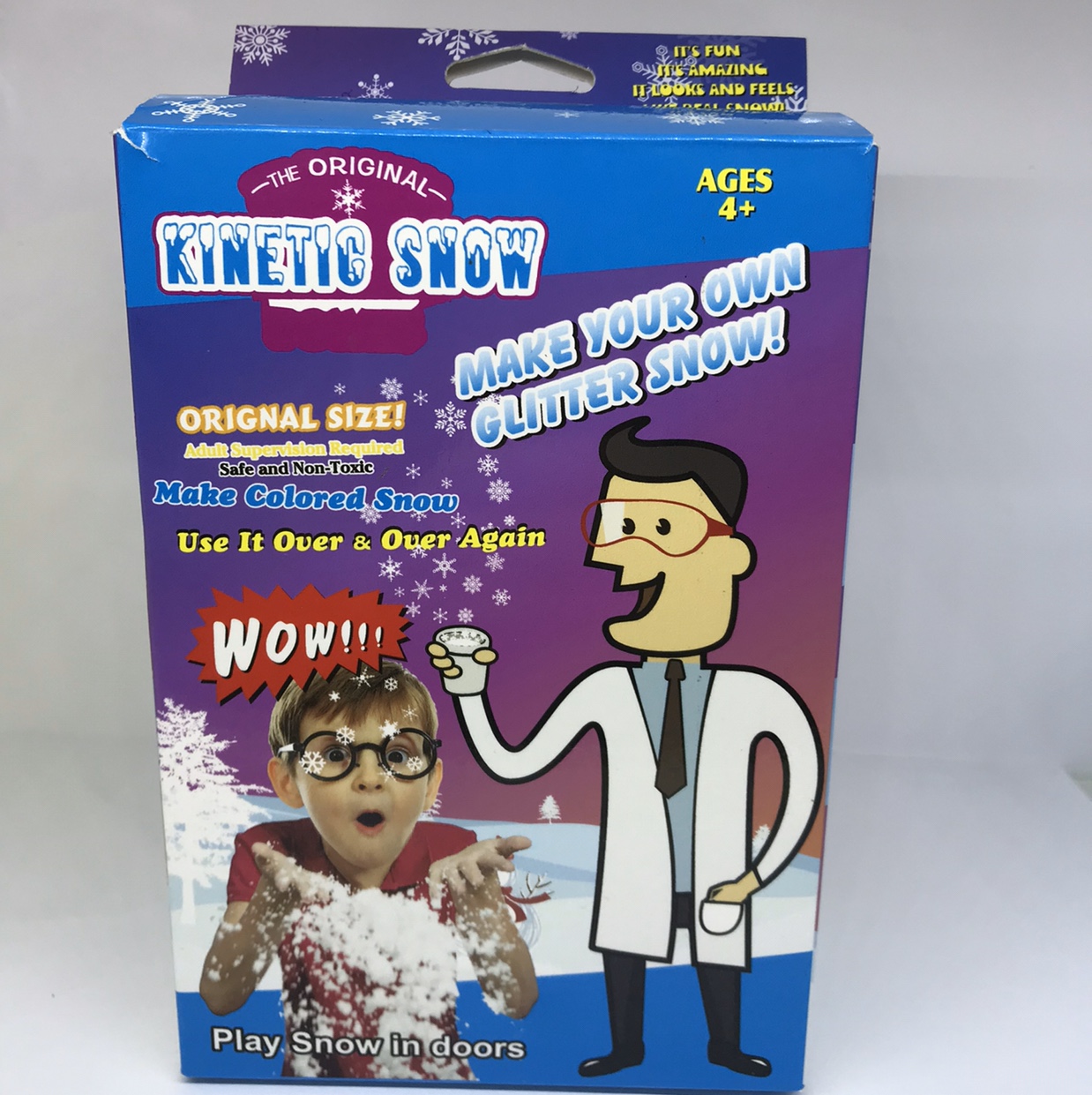 Inflated snow/bouncing sand
