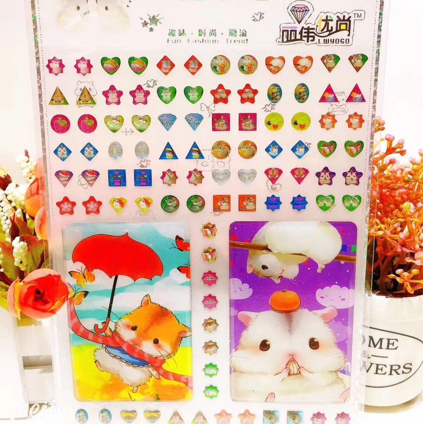 YOSO128水晶卡贴之恋系列 版面多套混搭 装箱1600精致好卖款。贴笔记本，公交卡上细节图