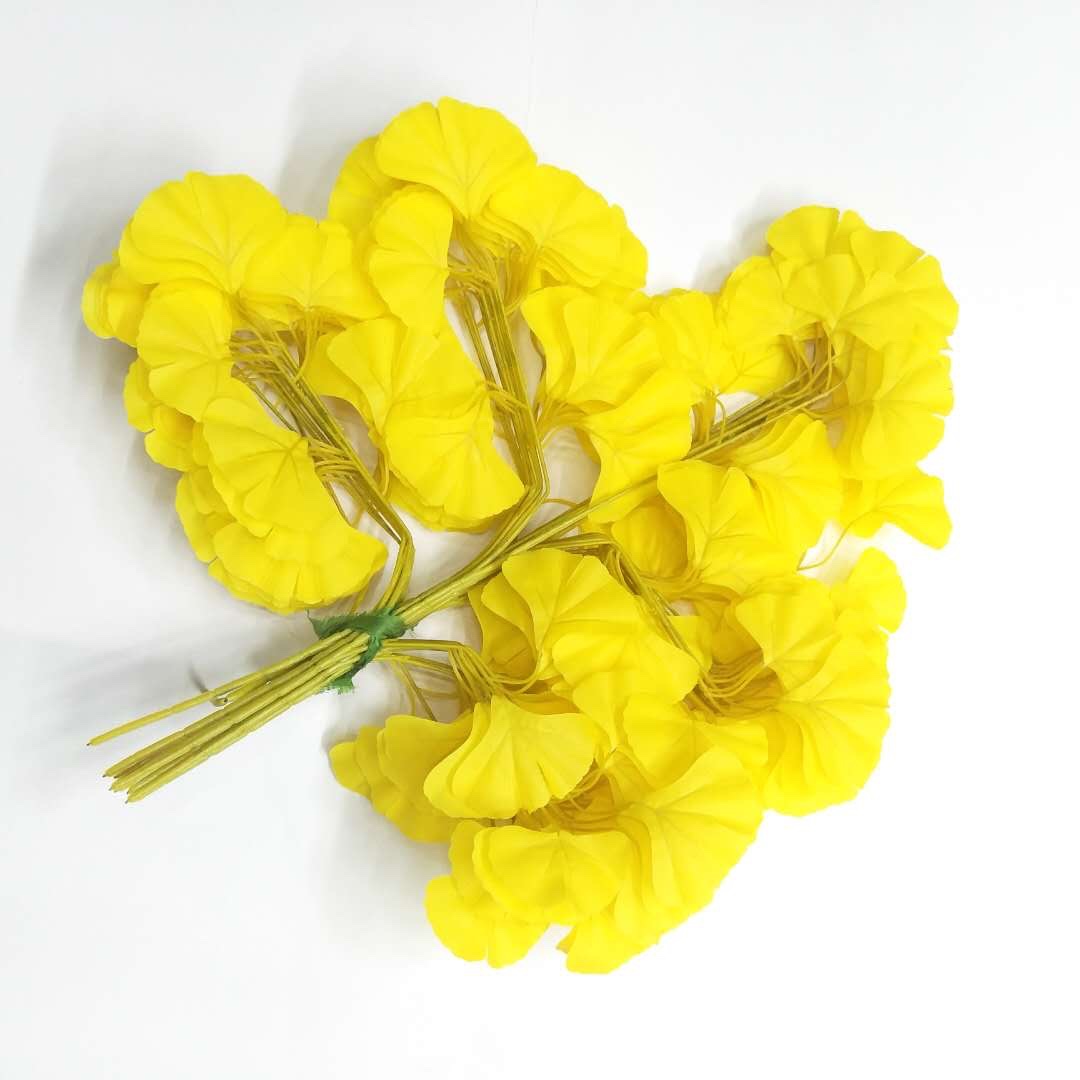 Simulated ginkgo, simulated yellow ginkgo, plastic ginkgo, poplar leaf green ginkgo, autumn ginkgo, white ginkgo, wedding decoration
