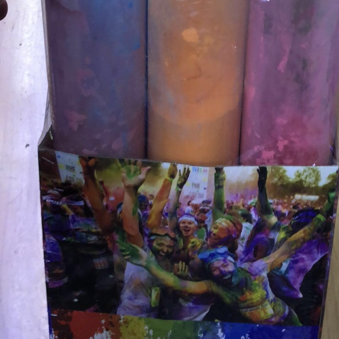 彩色玉米粉 礼花 40cm 透明管 彩跑粉 狂欢节 万圣节 适用于各种狂欢节日产品图