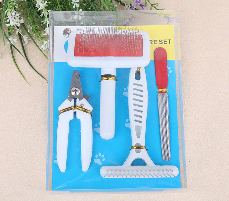 High-end pet supplies, pet nail clippers, stainless steel files and combs for dogs, export manufacturer wholesale detail image 2