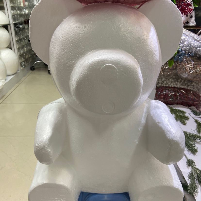 玫瑰花熊 泡沫熊模型 兔子 狗 DIY抱抱熊 20cm小熊模具 独角兽 厂家直销