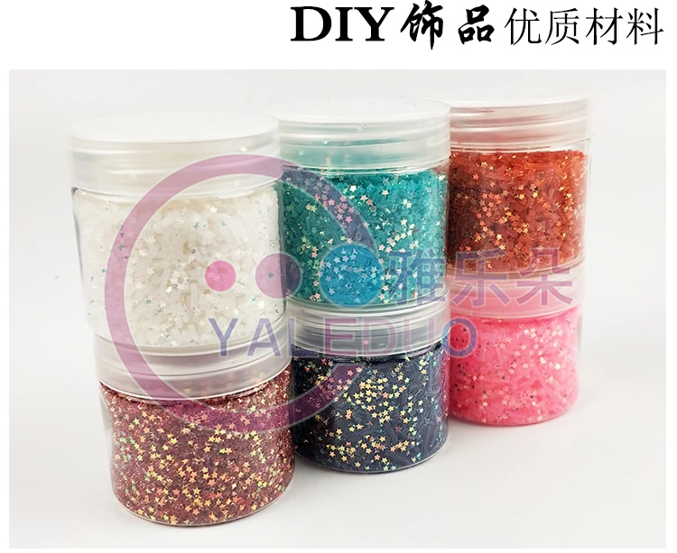 2mm five-pointed star sequin nail stickers, bead diy accessories, eye makeup, slime phone case material, glitter powder accessories detail image 5
