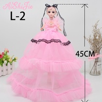 Manufacturer direct selling 45cm joint movable black leaf Princess Lori wedding dress Barbie doll children girl birthday gift