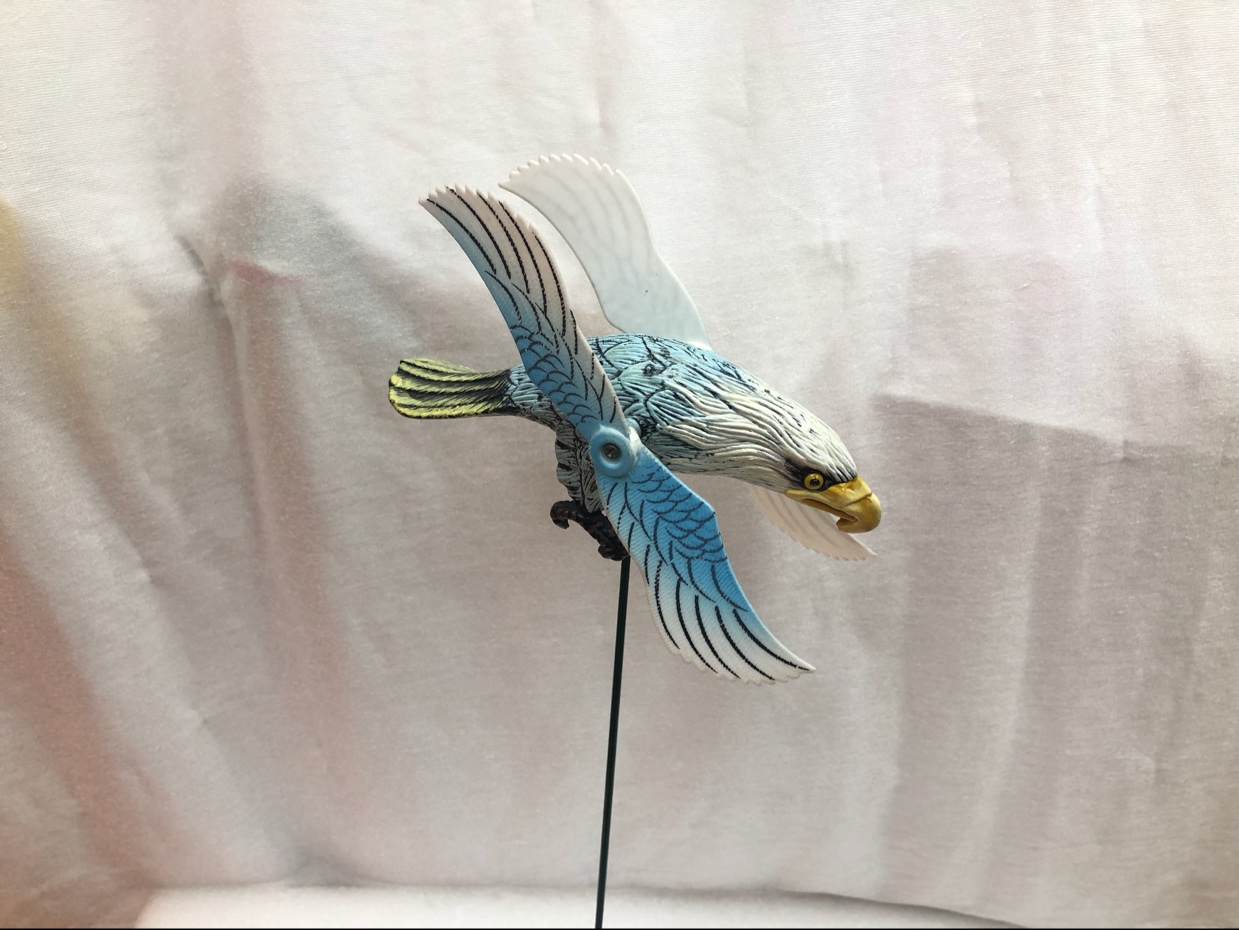 双风车老鹰装饰工艺品3D立体彩色塑料1