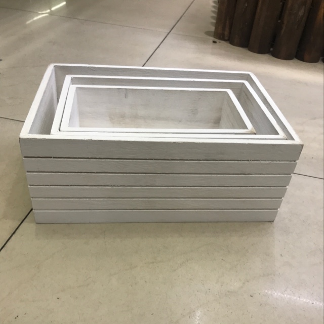 Direct sales from the manufacturer of three-piece flower pot storage boxes