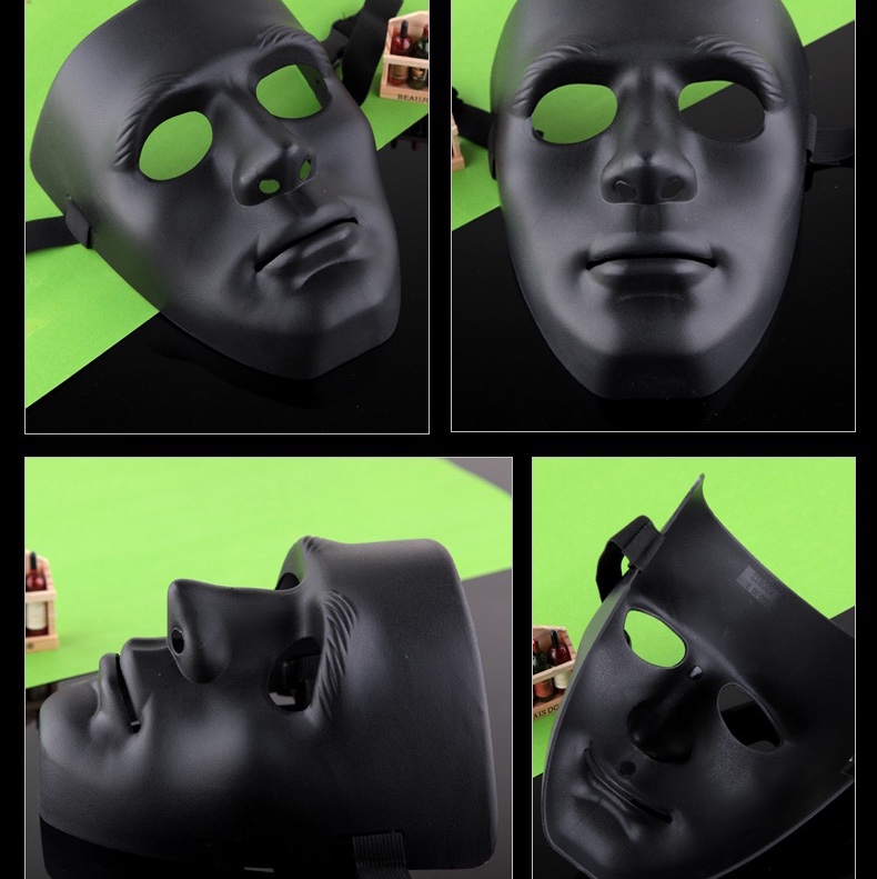 Halloween masked dancers, ghost dance steps, glow-in-the-dark street dance masks, hip-hop white balls, Easter masks, men and women Application Scenario