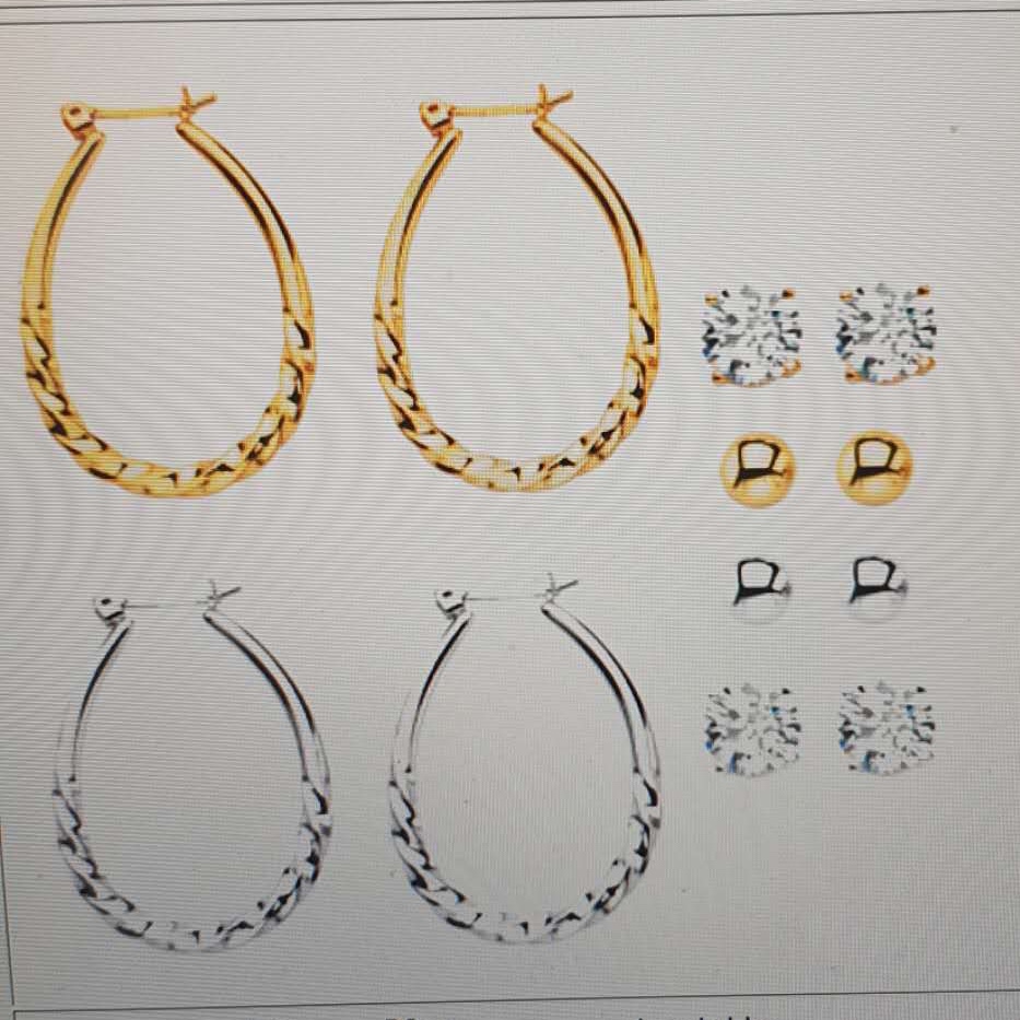 Metal earrings