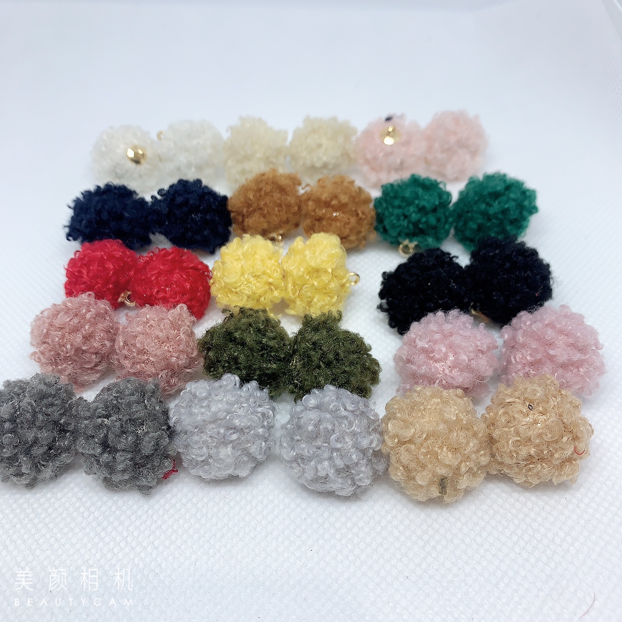 泰迪毛布包球    diy头饰    耳环配件