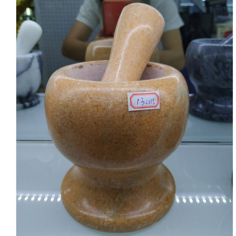 Shenzhou Jade medium-sized marble garlic bowl, garlic grinder, household kitchenware, food grinder detail image 3