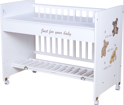 TM716
实木婴儿床欧式松木环保漆儿童床白色出口多功能宝宝床详情图2