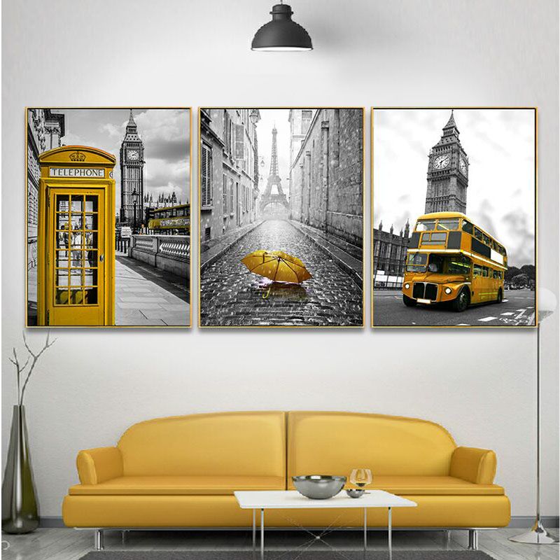 Colorful Crystal Stone Living Room Triptych undefined
