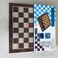国际象棋 拼格贴木皮带磁国际象棋 盒子尺寸29x14.5x4.8公分图