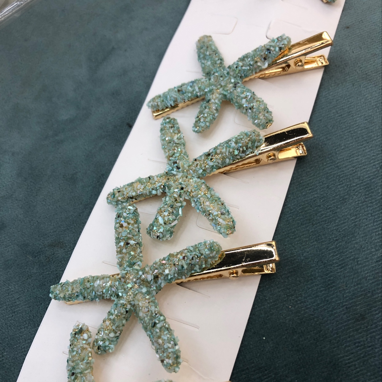 Starfish Fresh Mint Green Clip details Picture