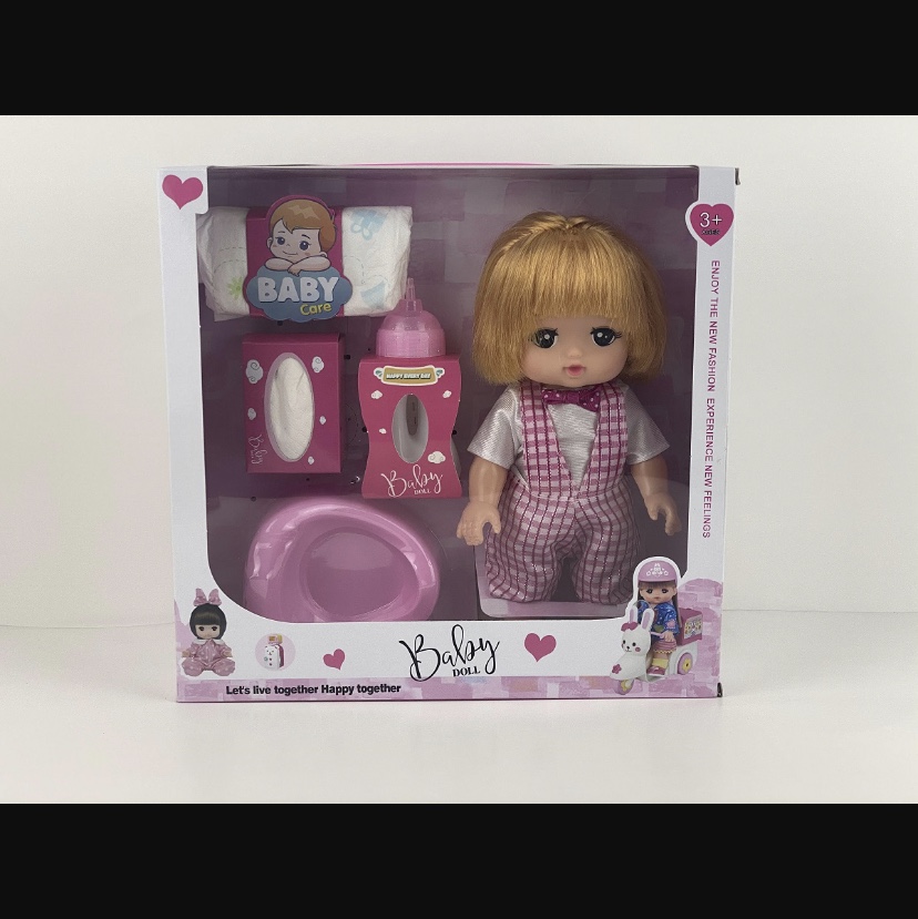 A doll wearing a musical dress