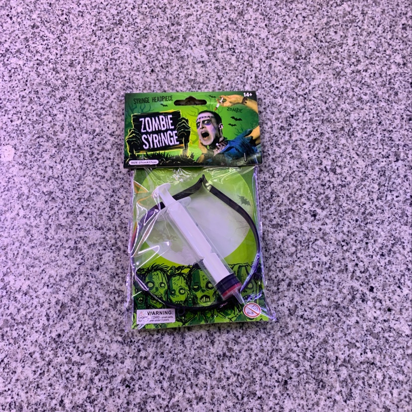 万圣节针筒，万圣节道具，派对用品