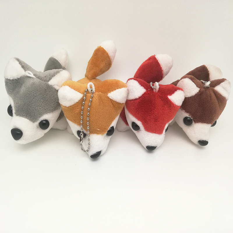 Cute plush husky pendants, car keychains, backpack decorations, wedding scattering gifts, clothing accessories, dolls detail image 1
